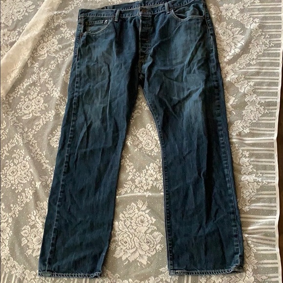 LEVI’S LEVI STRAUS 501 ORIGINAL BLUE JEANS SZ 40/30 - Picture 2 of 7